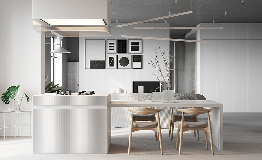 整體家裝｜300?大平層裝修，最美不過極簡風！